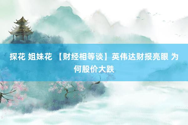 探花 姐妹花 【财经相等谈】英伟达财报亮眼 为何股价大跌