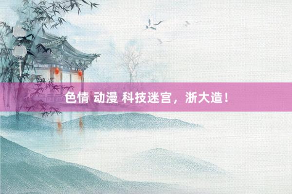 色情 动漫 科技迷宫，浙大造！